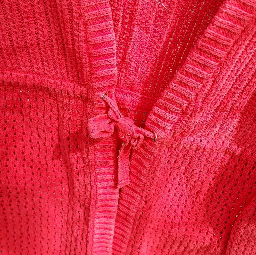 Gave away ~ Christopher & Banks coral sweater - Picture 4 of 6